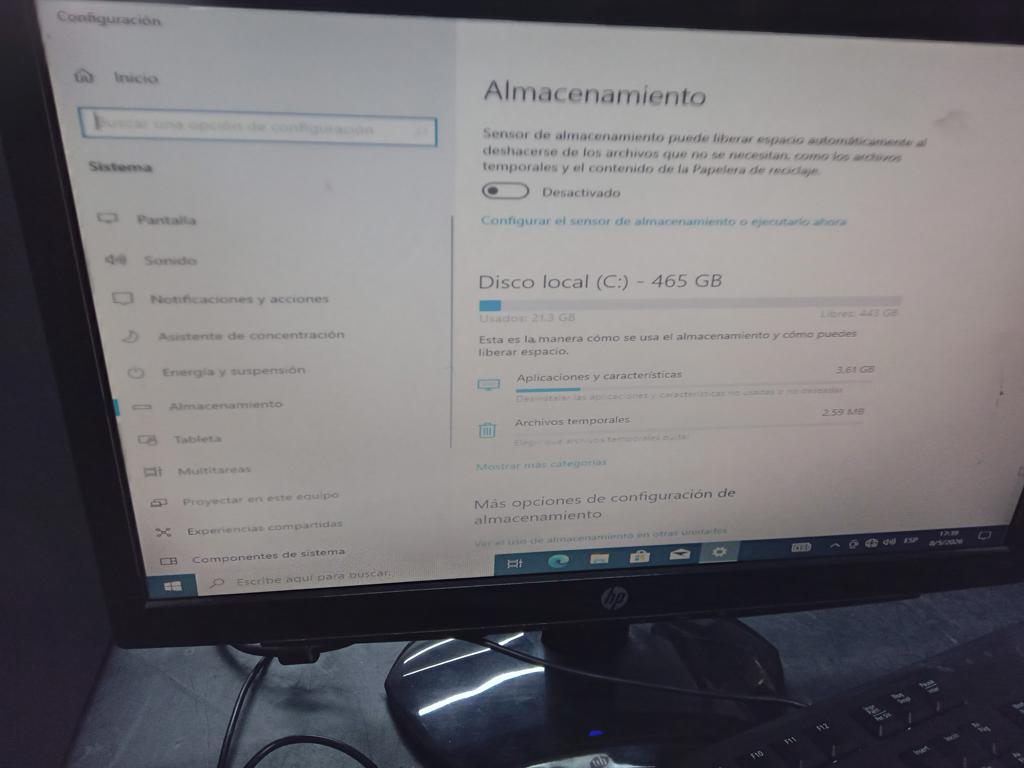 Computadoras De Escritorio Marca Hp Modelo Hp S1933 Usado En Buen Estado Procesador I5 Memoria Ram 8 Gb Disco Duro 465 Gb Acc Cable PowerMouseTecladoCable Vga