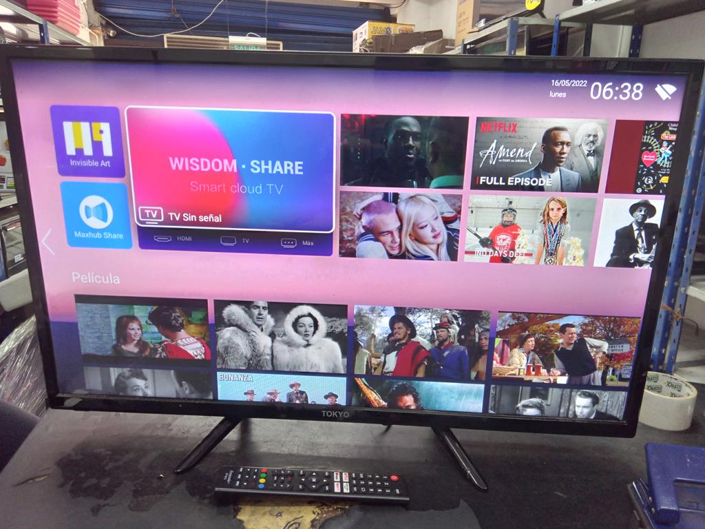 Televisor Led Smart De 32 '' Marca Tokyo Modelo Khsm Con Control Usado En Buen Estado Acc No Tiene