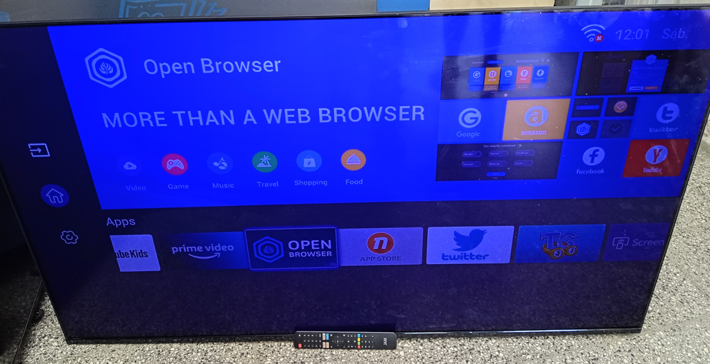 Televisor Led Smart De 65 '' Marca Jam Modelo Ultra Slin Con Control Usado En Buen Estado Acc No Tiene