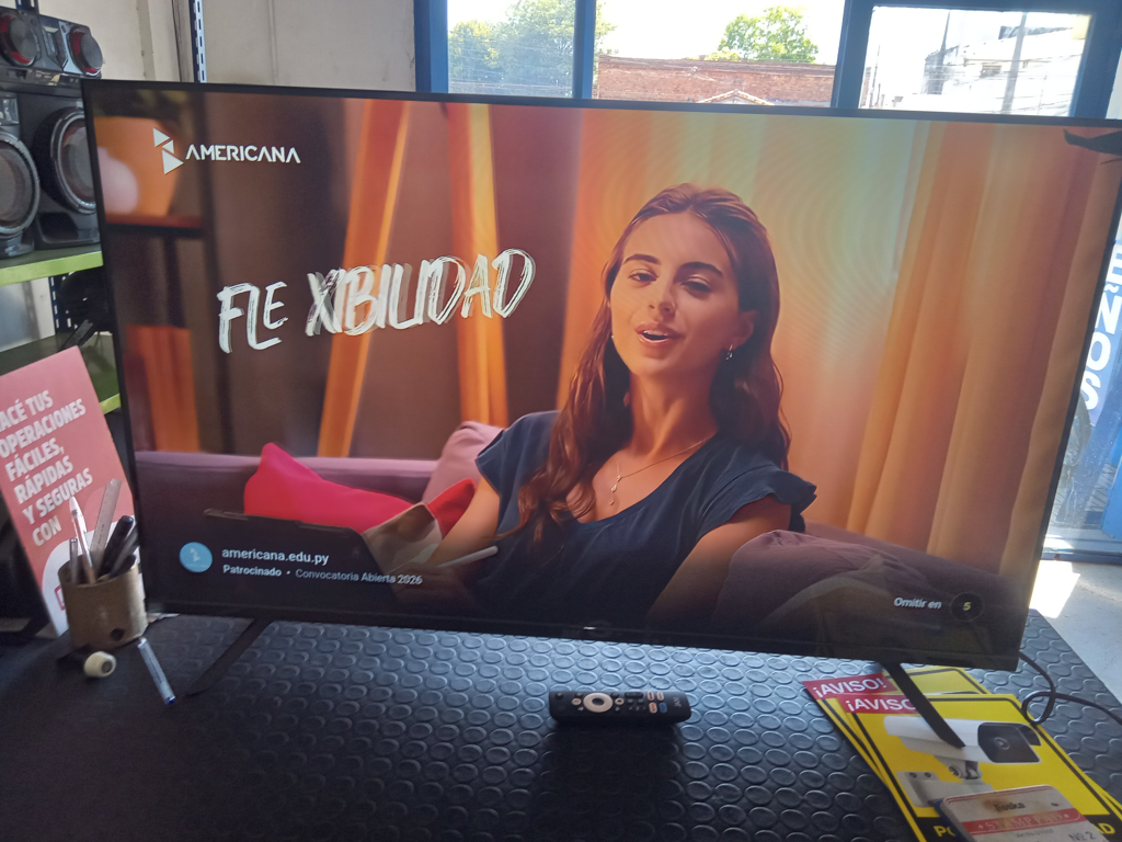 Televisor Led Smart De 43 '' Marca Jam Modelo Gtm5ultra-43gfsa Con Control Usado En Buen Estado Acc Patitas