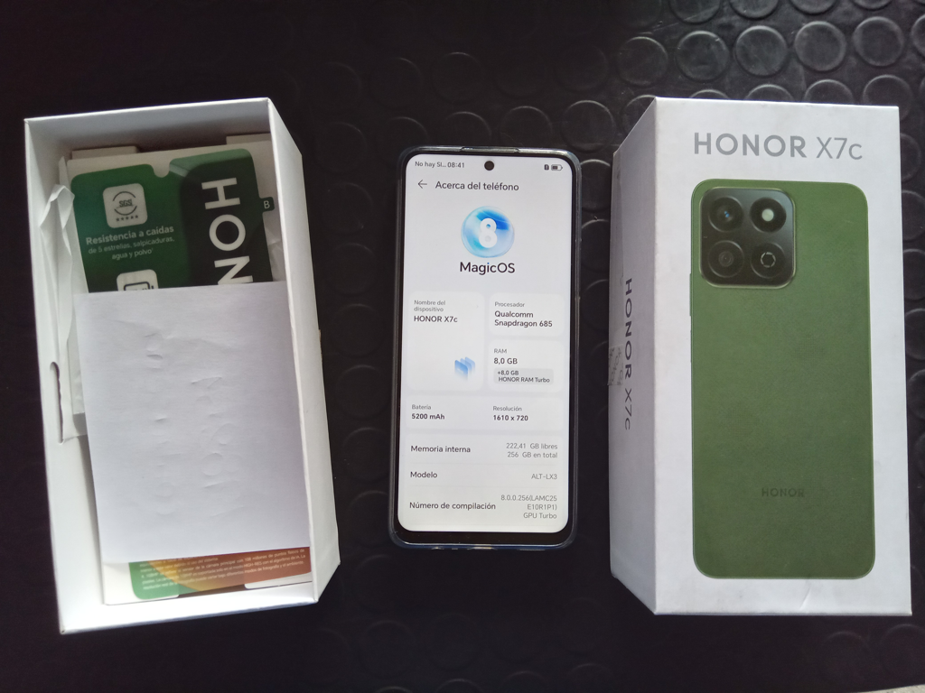 Celular Marca Honor Modelo X7c Memoria Ram 8 Gb Almacenamiento Interno 256 Gb Acc No Tiene