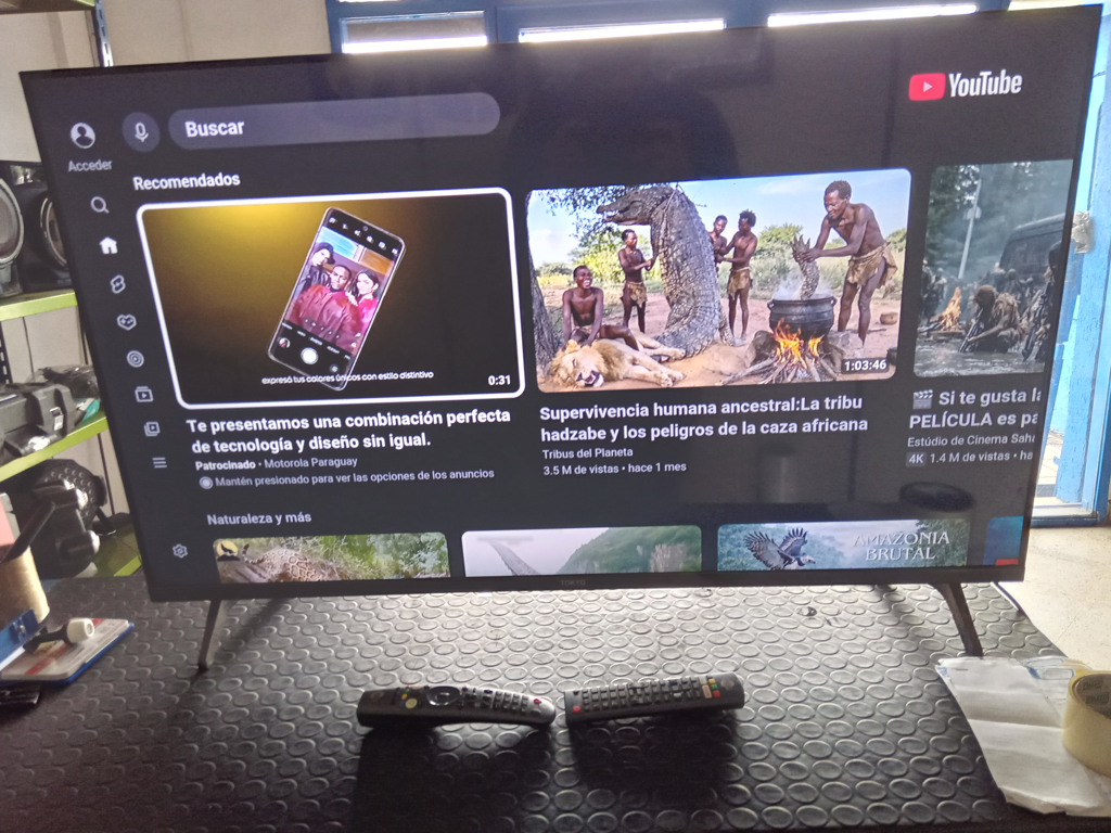 Televisor Led Smart De 43 '' Marca Tokyo Modelo Tvtokff43wb Con Control Usado En Buen Estado Acc Patitas 2 Controles