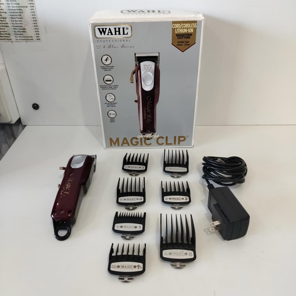 Maquina De Cortar Cabello Marca Whal Modelo Magic Clip Acc 7 Niveles De CorteCargadorEn Caja