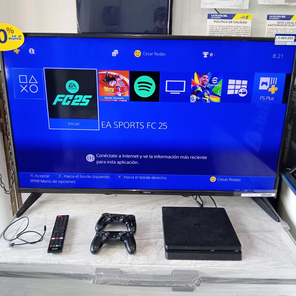 Juego Electronico Ps4 Marca Sony Modelo Slim (Cuh-2015a) Disco Duro 500 Gb Con Control Sin Caja Usado En Buen Estado Acc 2 Controles1 Cable Hdmi1 Cable Usb1 Cable Cte
