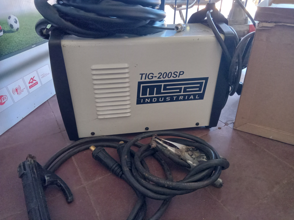 Soldador Marca Msa Industrial Modelo Tig-200sp Nuevo Sin Uso Acc Pinza Positiva Gancho NegativoDe 200 AmpTig