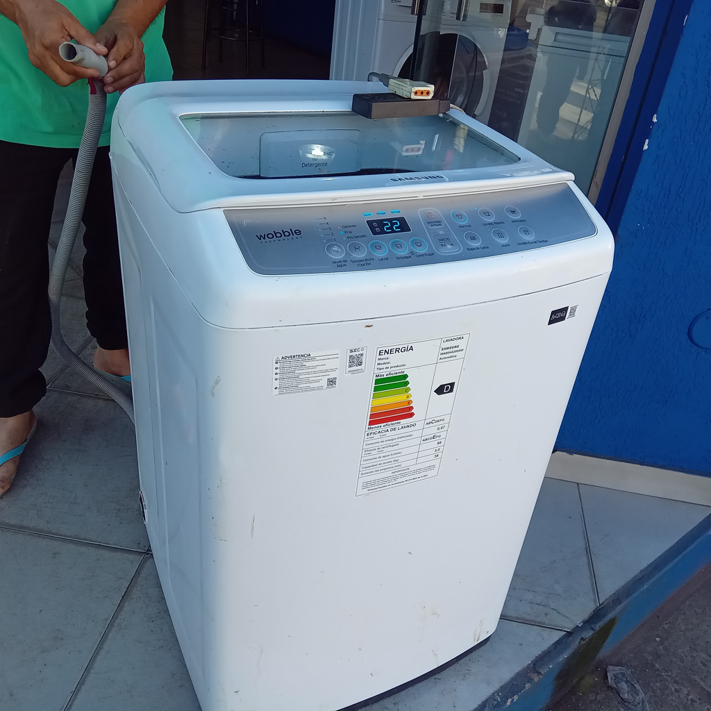 Lavarropas Cap 8 Kg. Marca Samsung Modelo Wa804200sw Usado En Buen Estado Acc Mangueras De Carga Y Descarga