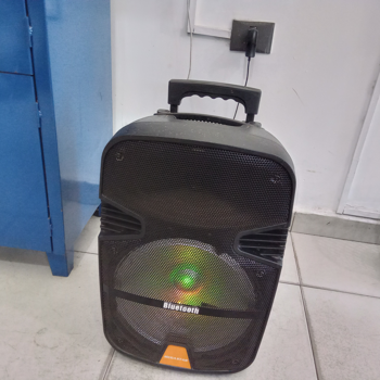 Caja De Sonido Amplificada Marca Mega Star Modelo Spa123bta Sin Control Usado-En-Buen-Estado Acc Con Bt. RadioEnt.UsbAux.
