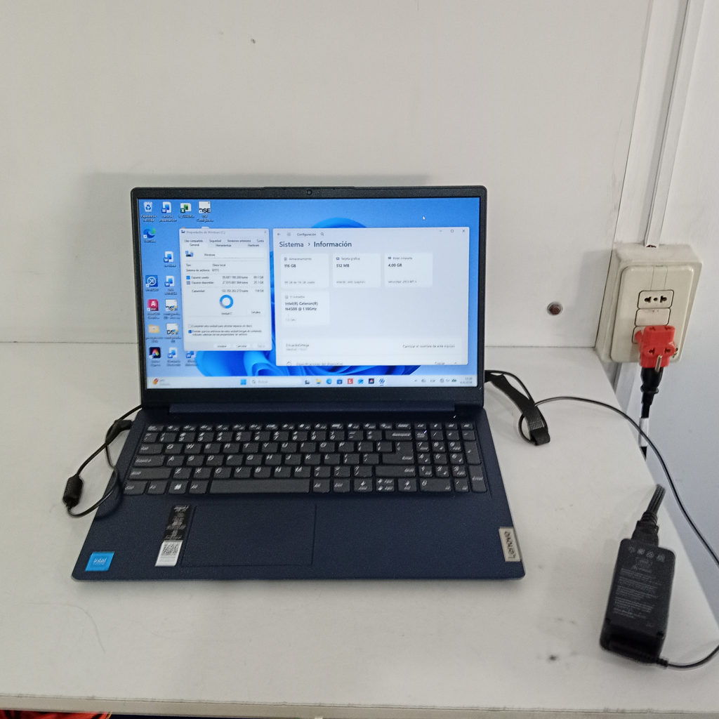 Notebook Marca Lenovo Modelo Ideapad Procesador Celeron Memoria Ram 4 Gb Disco Duro 120 Gb Generacion 40 Acc No Tiene