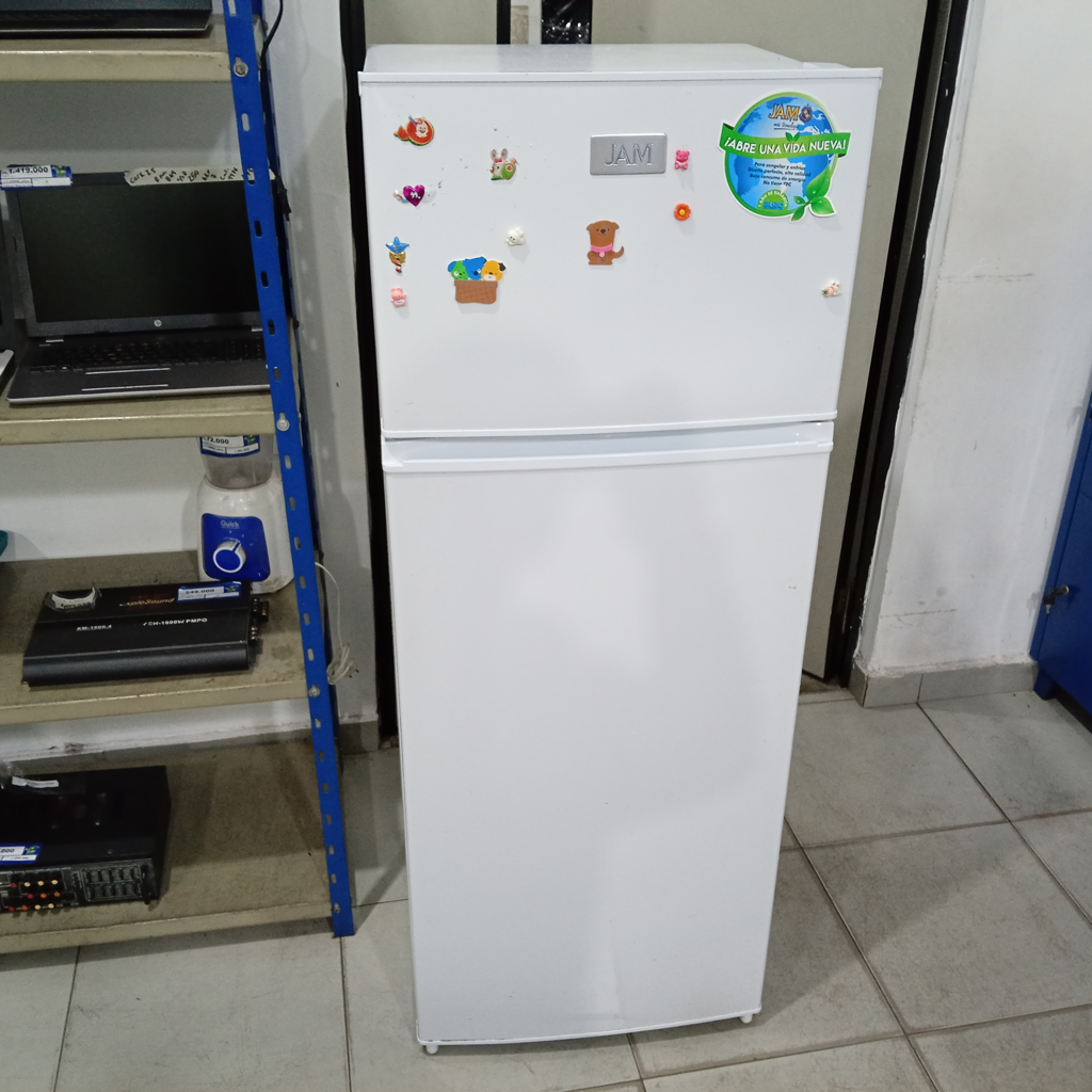 Heladera Marca Jam Modelo Jamd-207f Usado En Buen Estado Litros 300 Acc Nevera Con 1 Parrrilla 2º Puerta Con Luz Interna Verdulera Con Tapa Porta Vasos Parrillas