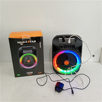 Speaker Potencia Watts 10 Marca Mega Star Sin Control Modelo Spa06bt Usado En Buen Estado Con Caja Acc Con Cargador
