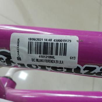 Bicicleta Marca Milano Modelo Fiorenza 20 Lila Usado En Buen Estado Acc: Cansto Rueditas Y Guarda Barro
