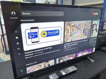 Televisor Led Smart De 32 '' Marca Jam Modelo Sk32e10 Con Control Usado En Buen Estado Acc Con Patitas