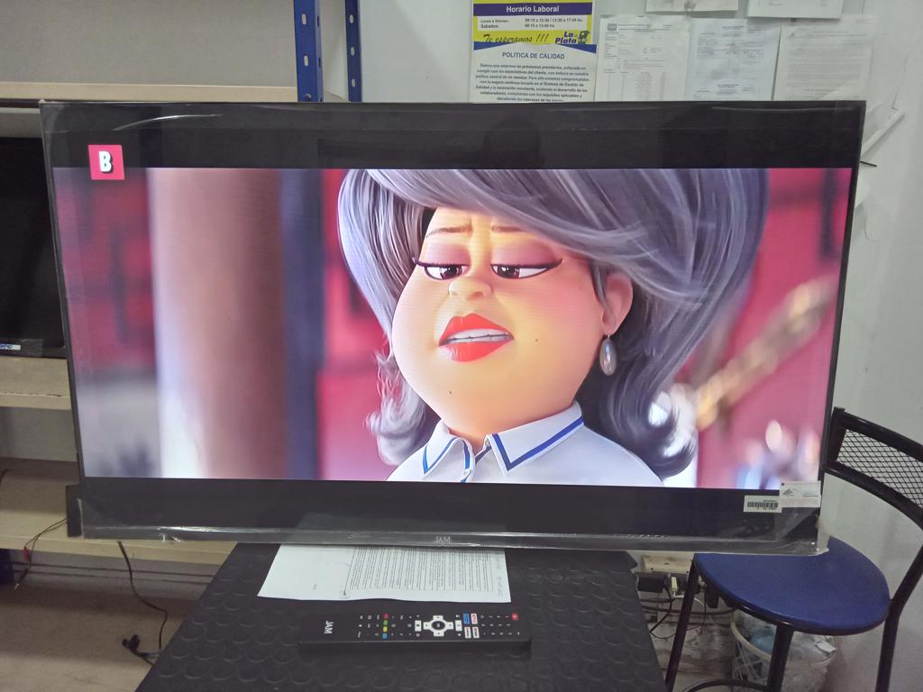 Televisor Led Smart De 43 '' Marca Jam Modelo Ultrasgtm-43gfs Con Control Usado En Buen Estado Acc Sin Patitas