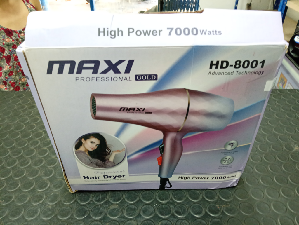 Secador De Pelo Marca Maxi Modelo Hd-8001 Usado En Buen Estado Acc 1 Pico