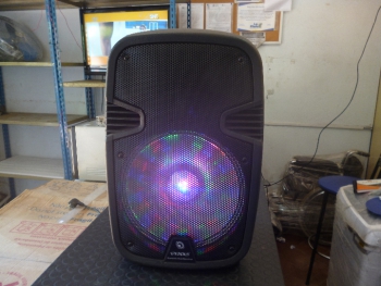 Caja De Sonido Amplificada Marca Sate Modelo As-1208 Con Control Usado En Buen Estado Acc: C/ Cargador2 RueditasManija