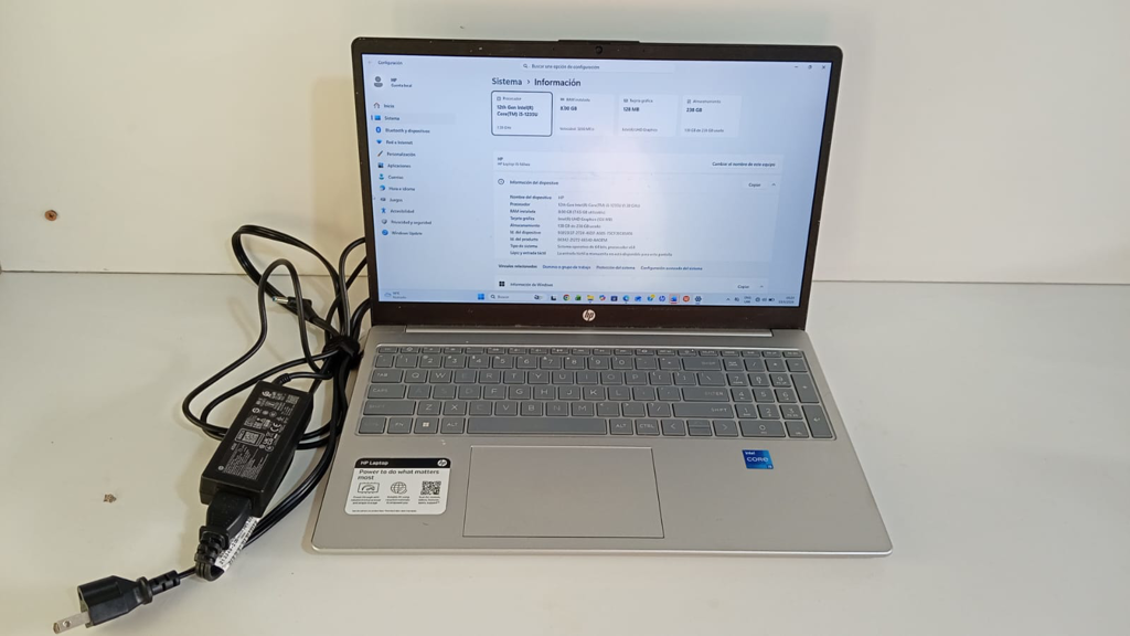 Notebook Marca Hp Modelo A229 Procesador 12th Gen Intel R Core Tm I5 Memoria Ram 8 Gb Disco Duro 300 Gb Generacion 5 Acc Teclado Numerico