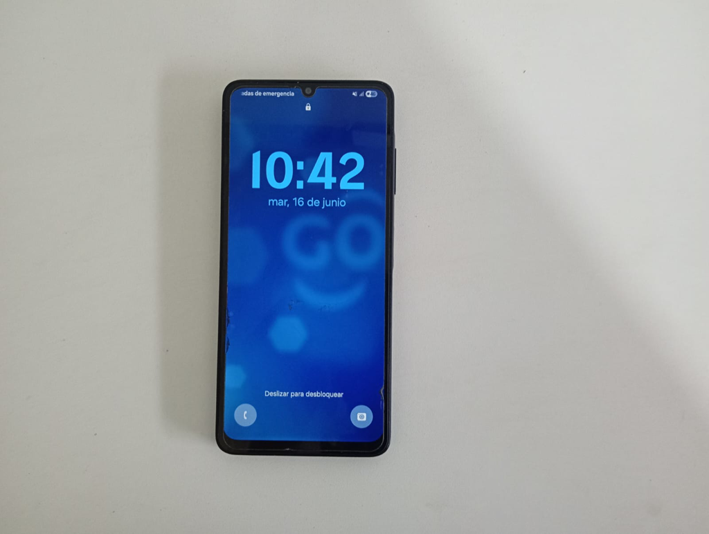 Celular Marca Samsung Modelo Sm-A065m Memoria Ram 4 Gb Almacenamiento Interno 128 Gb Imei 354.715.601.843.050 Acc Protector Con Fisura