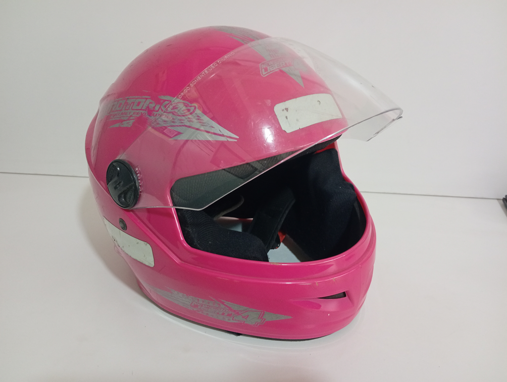 Foto 3 de Casco P/ Moto Marca Protork Modelo New Protok Liberty 4 Usado En Buen Estado Acc Visor Transparente