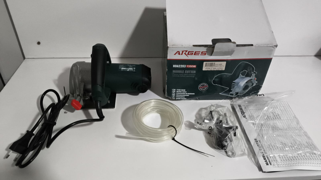Cortadora De Piso Marca Arges Modelo Hda2203 Tamaño En Cm No Tiene Nuevo Sin Uso Con Caja Acc Manual Manguera Llave