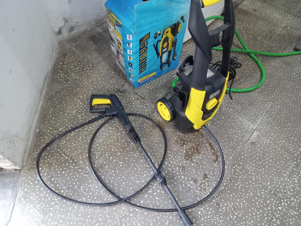 Hidro Lavadora Marca Tramontina Modelo Master Usado En Buen Estado Acc MangueraPistolaJaboneraManijaRueditas