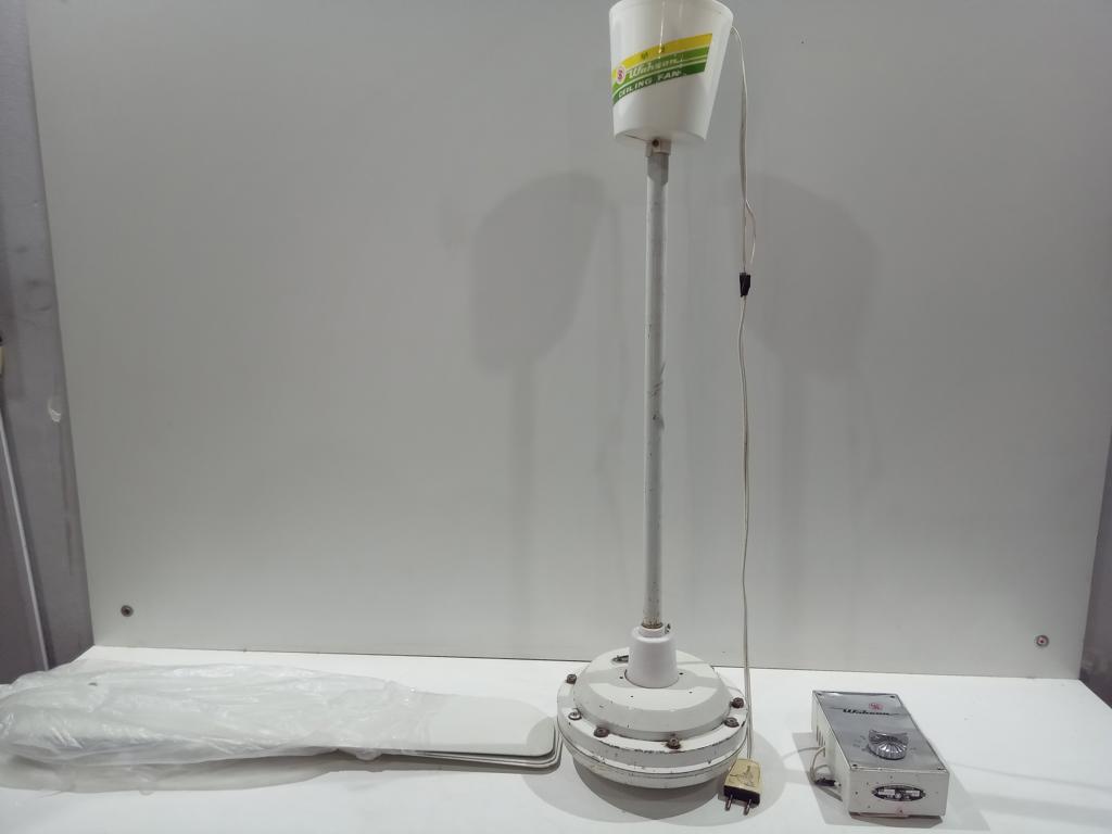 Ventilador 7 Velocidades Marca Wahson Modelo Ceiling Fan Usado Con Desgaste Acc Llave3 Aletas