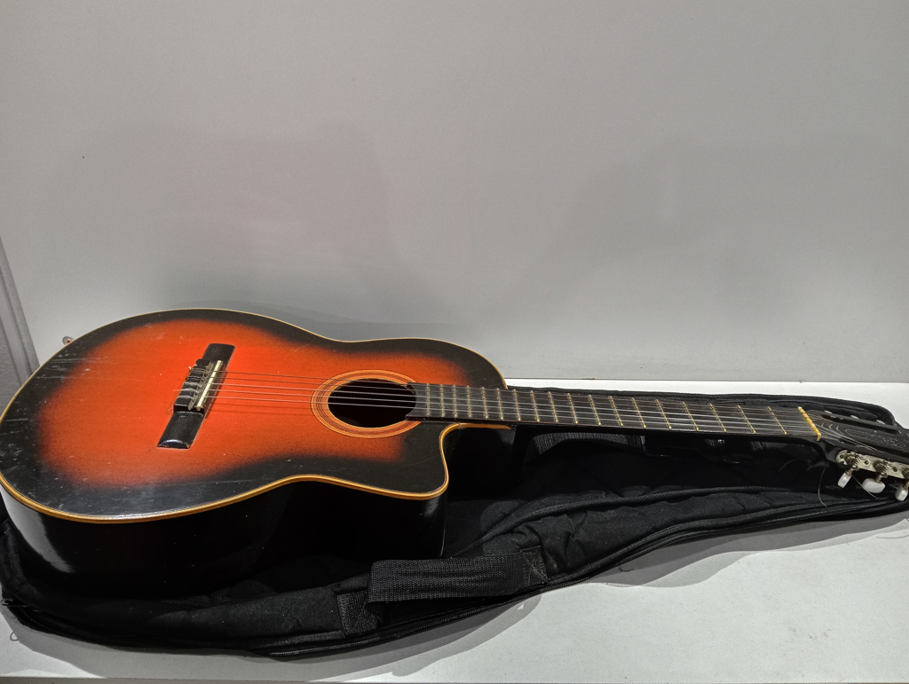 Guitarra Marca San Agustin Modelo No Tiene Usado Con Desgaste Acc Estuche