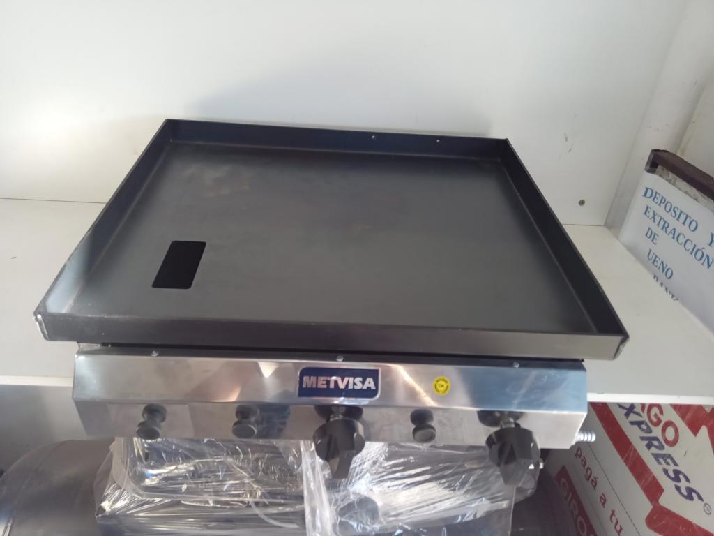 Plancha Hamburguesera Marca Metvisa Modelo Cfg06 Nuevo Sin Uso Acc Colector Grasa