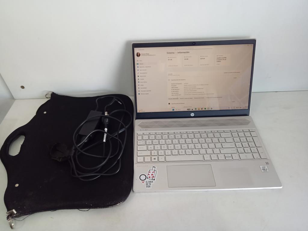 Notebook Marca Hp Modelo 15-Cs3055wm Procesador Core I5 Memoria Ram 8 Gb Disco Duro 477 Gb Generacion 10 Acc Tecl.Num