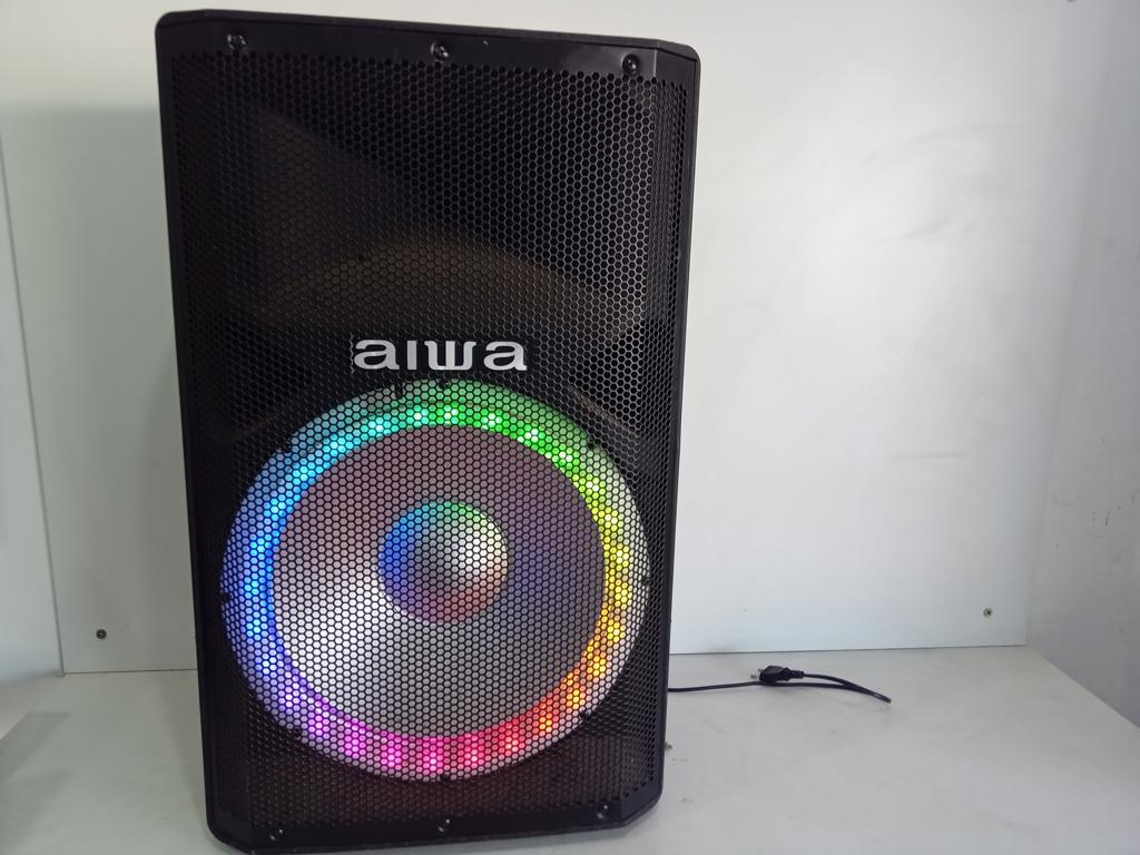 Caja De Sonido Amplificada Marca Aiwa Modelo Awtsp15k Sin Control Usado En Buen Estado Acc Bt/Usb/Fm/Aux/Luces