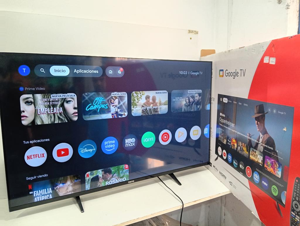 Televisor Led Smart De 50 '' Marca Tokyo Modelo Tvtokuf50gtv Con Control Usado En Buen Estado Acc PatitasEn Caja