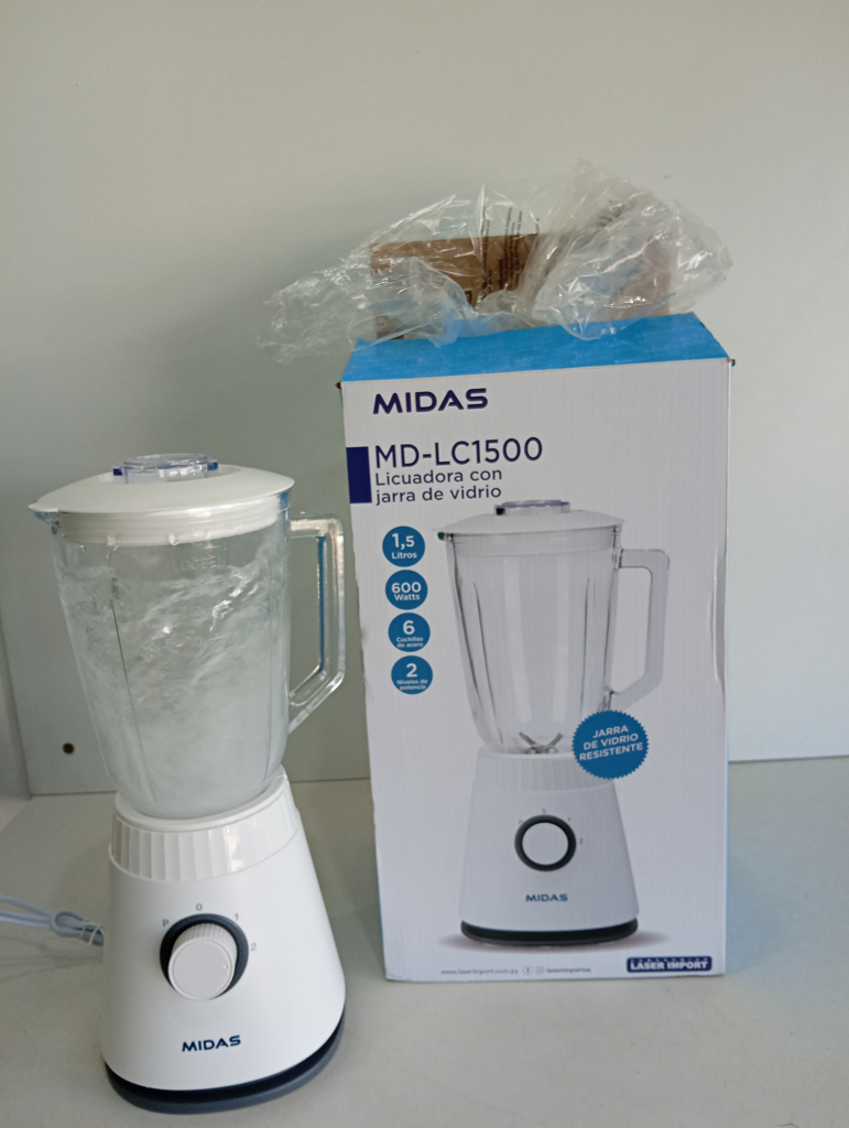 Licuadora Marca Midas Modelo Ms-Lc-1500 Velocidades Nuevo Sin Uso Acc ManualEn Caja