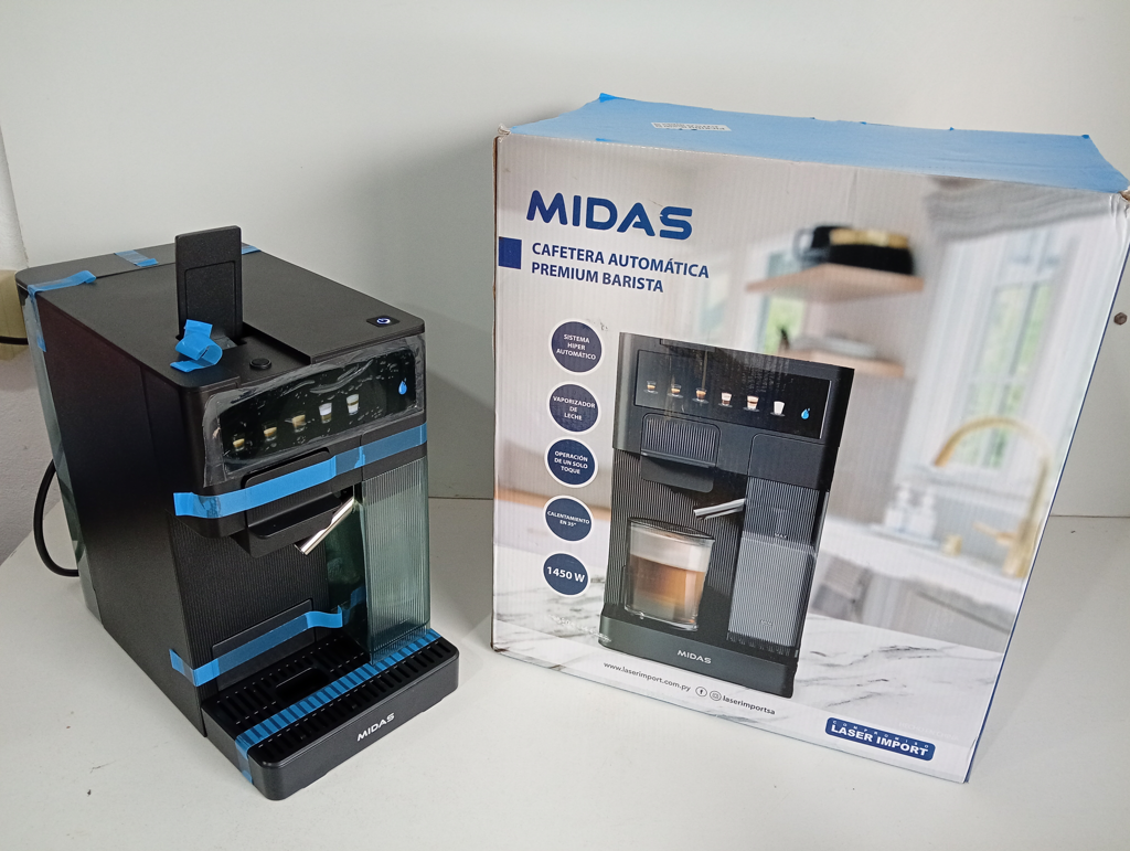 Cafetera Marca Midas Modelo Premium Barista Nuevo Sin Uso Acc Reservorio De Agua