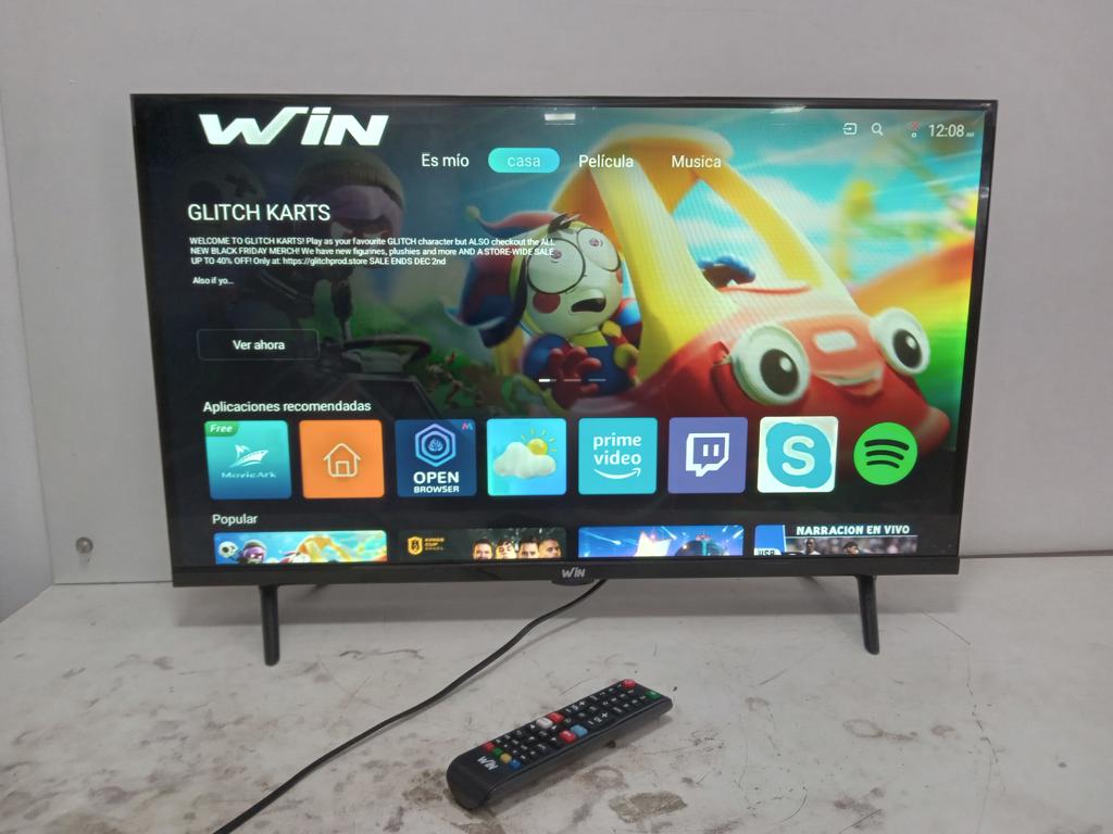 Televisor Led Smart De 32 '' Marca Win Modelo Win32fs Con Control Usado En Buen Estado Acc 2 Patitas