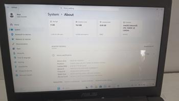 Notebook Marca Asus Modelo X553s Procesador Celeron Memoria Ram 8 Gb Disco Duro 12 Gb Generacion 3.050 Acc Pantalla 15.6" Con Teclado Numerico