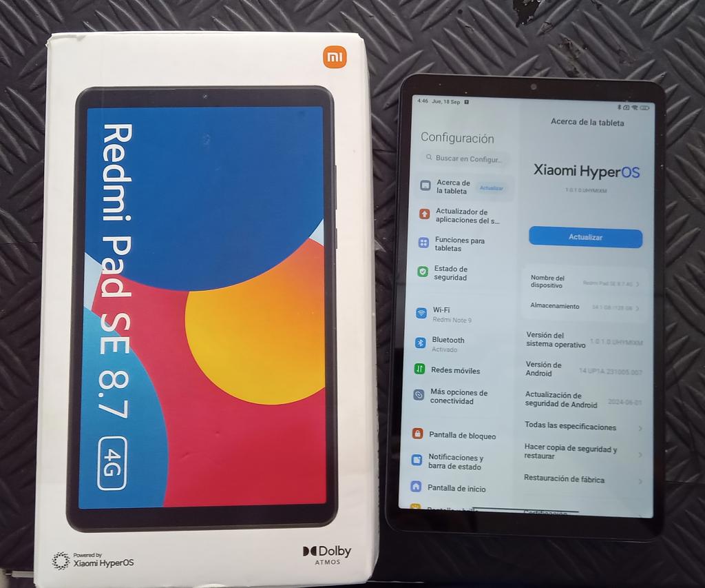 Tablet Marca Redmi Pad Modelo Se 8.7 4g Usado En Buen Estado Con En Caja Acc De 128 De Almacenamiento4 De Ram