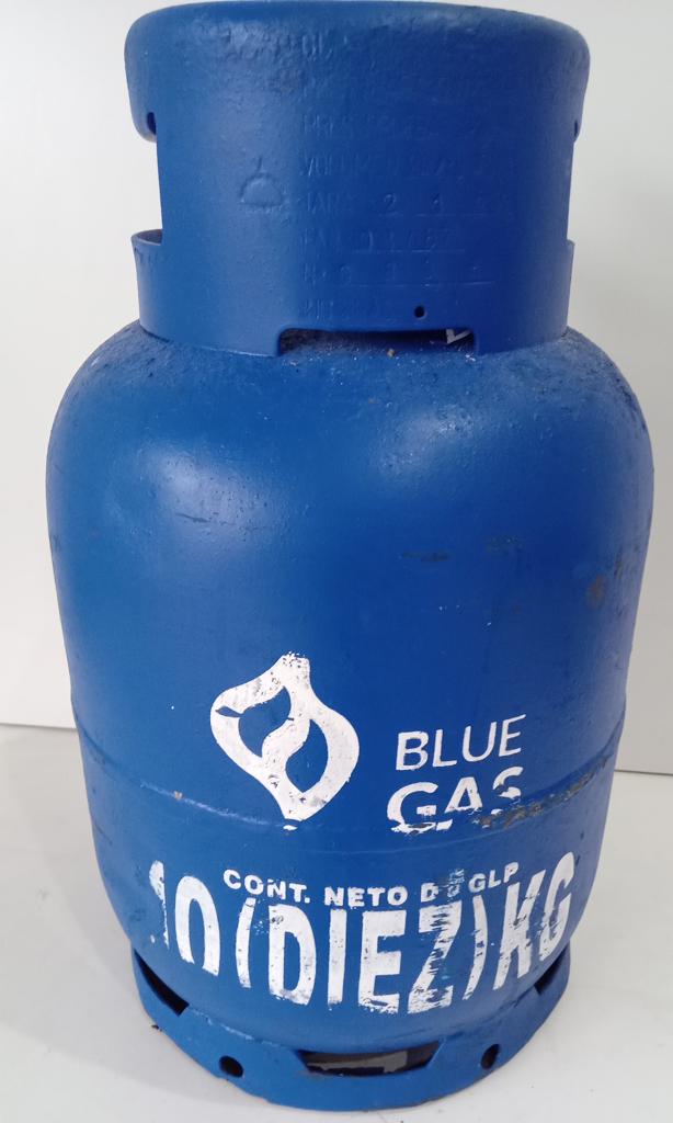 Garrafa Cap 10 Kg. Marca Blue Gas Usado En Buen Estado Color Azul Acc No Tiene