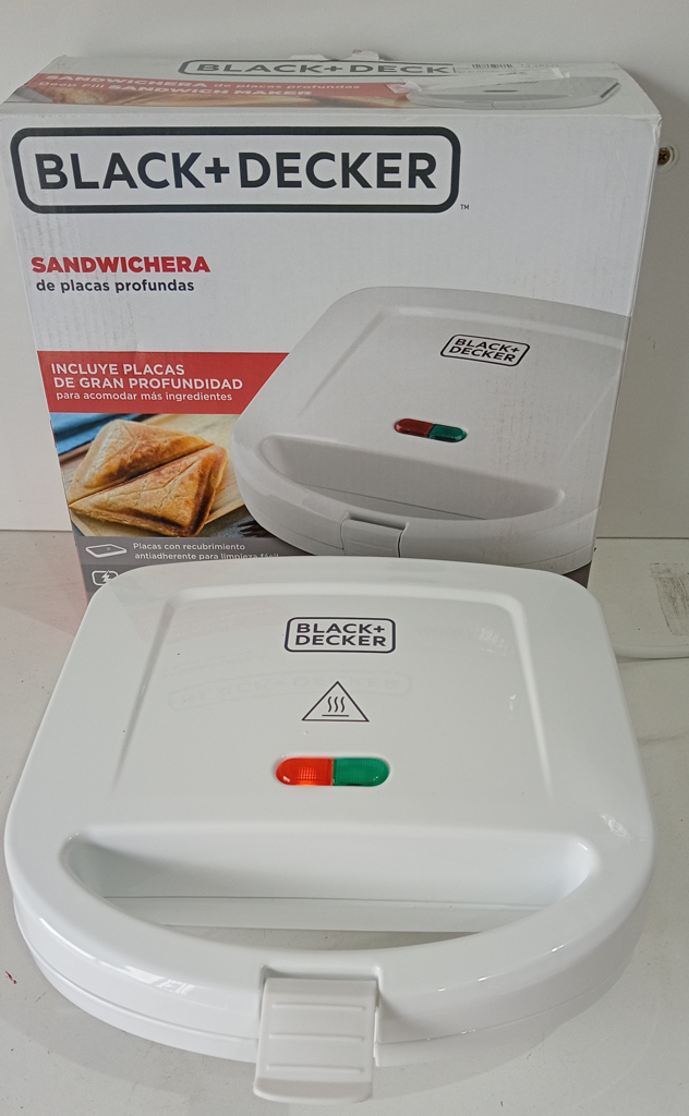 Sandwichera Marca Black+Decker Modelo Sm24520-Ar Nuevo Sin Uso Acc Para Dos Panes