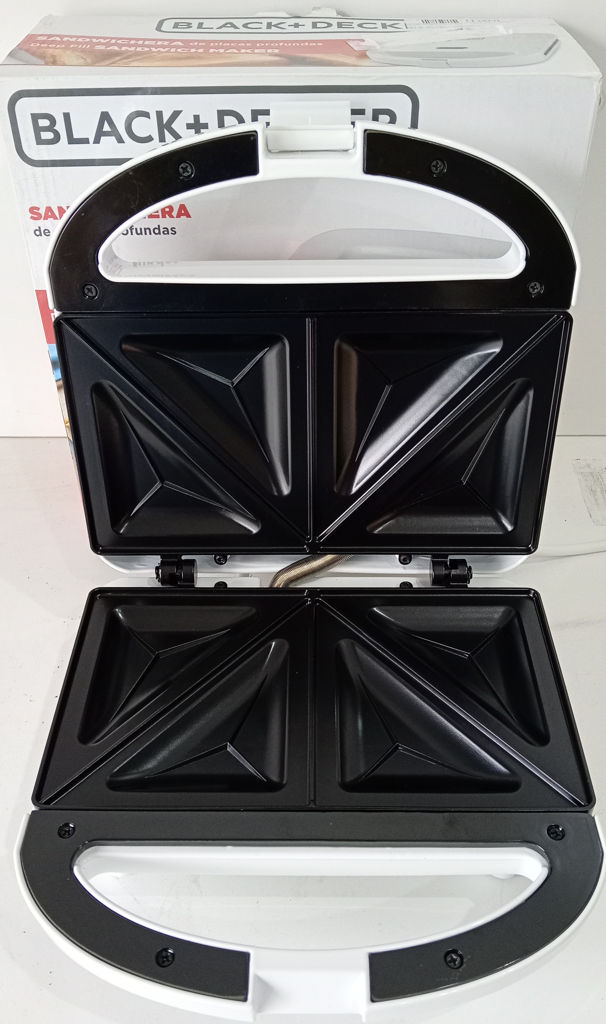 Foto 2 de Sandwichera Marca Black+Decker Modelo Sm24520-Ar Nuevo Sin Uso Acc Para Dos Panes