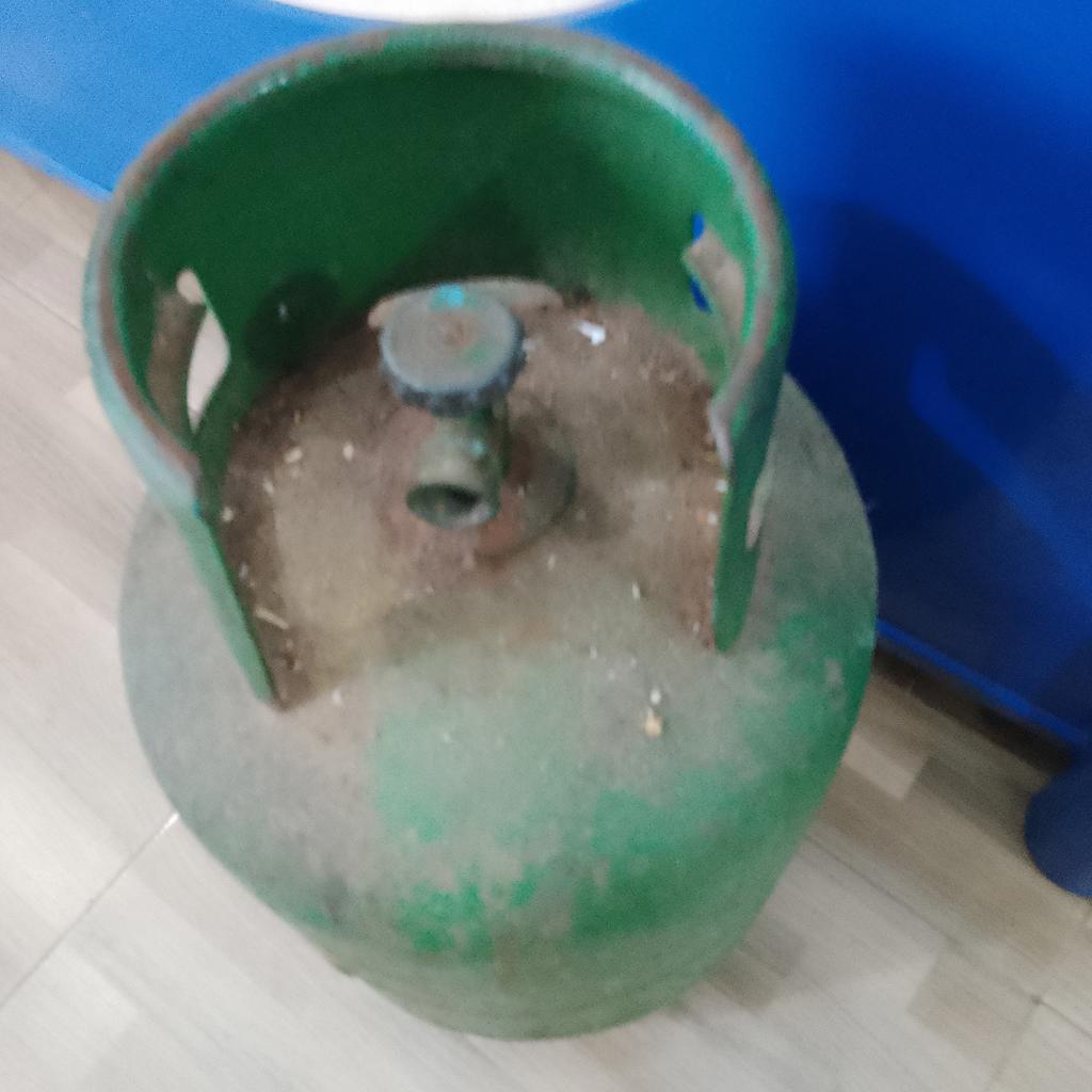 Garrafa Cap 10 Kg. Marca Gas Total Usado Con Desgaste Color Verde Acc No Tiene