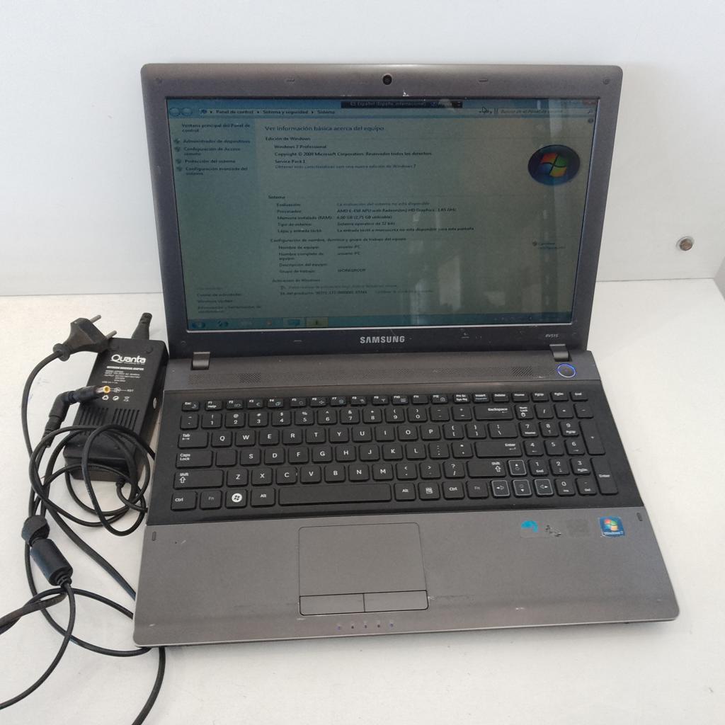 Notebook Marca Samsung Modelo Rv515 Procesador Amd E450 Memoria Ram 6 Gb Disco Duro 500 Gb Acc No Tiene