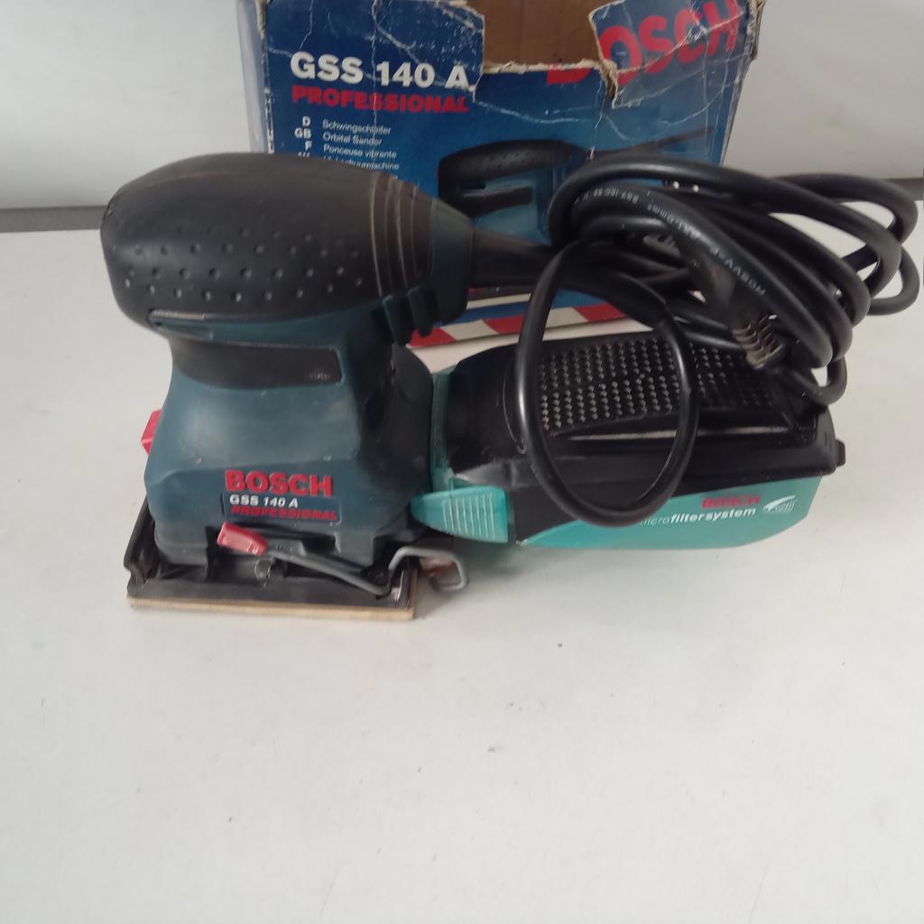 Lijadora Marca Bosch Modelo Gss140 Usado En Buen Estado Acc 1 Tanque Residuos Caja