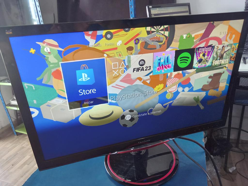 Monitor P/ Computadora Led Marca Viewsonic De 24 '' Modelo Vs16263 Usado En Buen Estado Acc Cable Ccte BaseTornillo