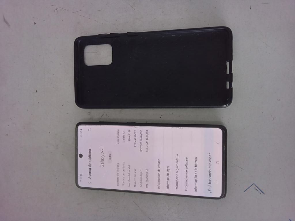 Celular Marca Samsung A71 Modelo Sm-A715f Memoria Ram 6 Gb Almacenamiento Interno 128 Gb Acc Funda Negro