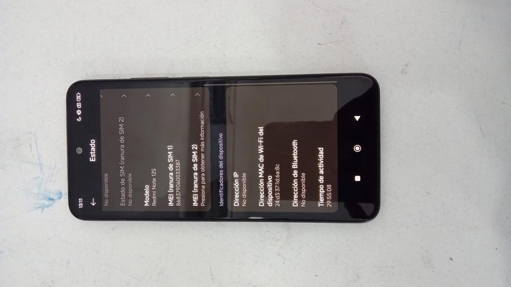 Celular Marca Redmi-Note-12s Modelo 2303era4l Memoria Ram 8 Gb Almacenamiento Interno 256 Gb Acc Funda