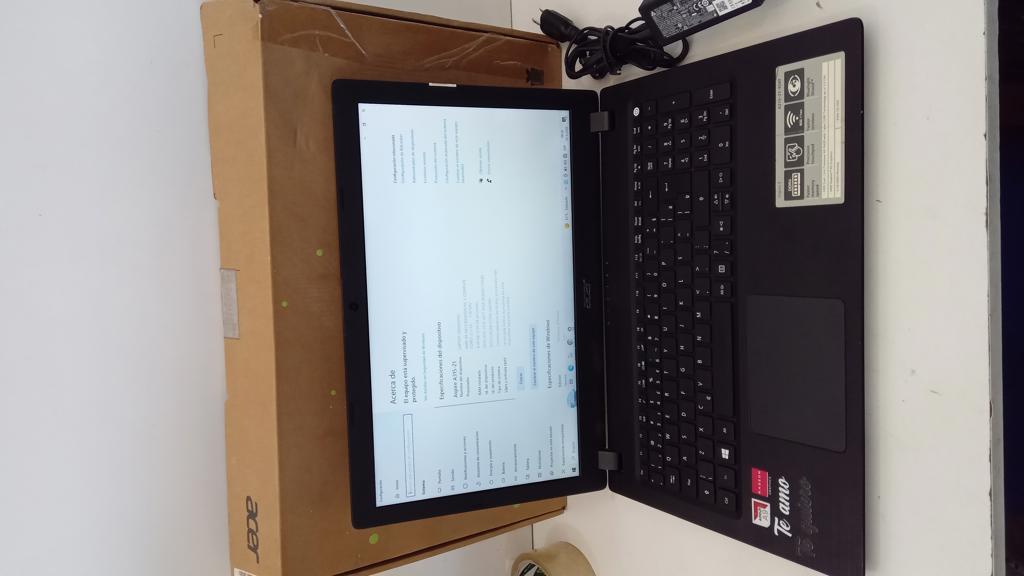 Notebook Marca Acer Modelo A315-21-95kf Procesador Amd A9 Memoria Ram 6 Gb Disco Duro 1.000 Gb Generacion 9 Acc Caja