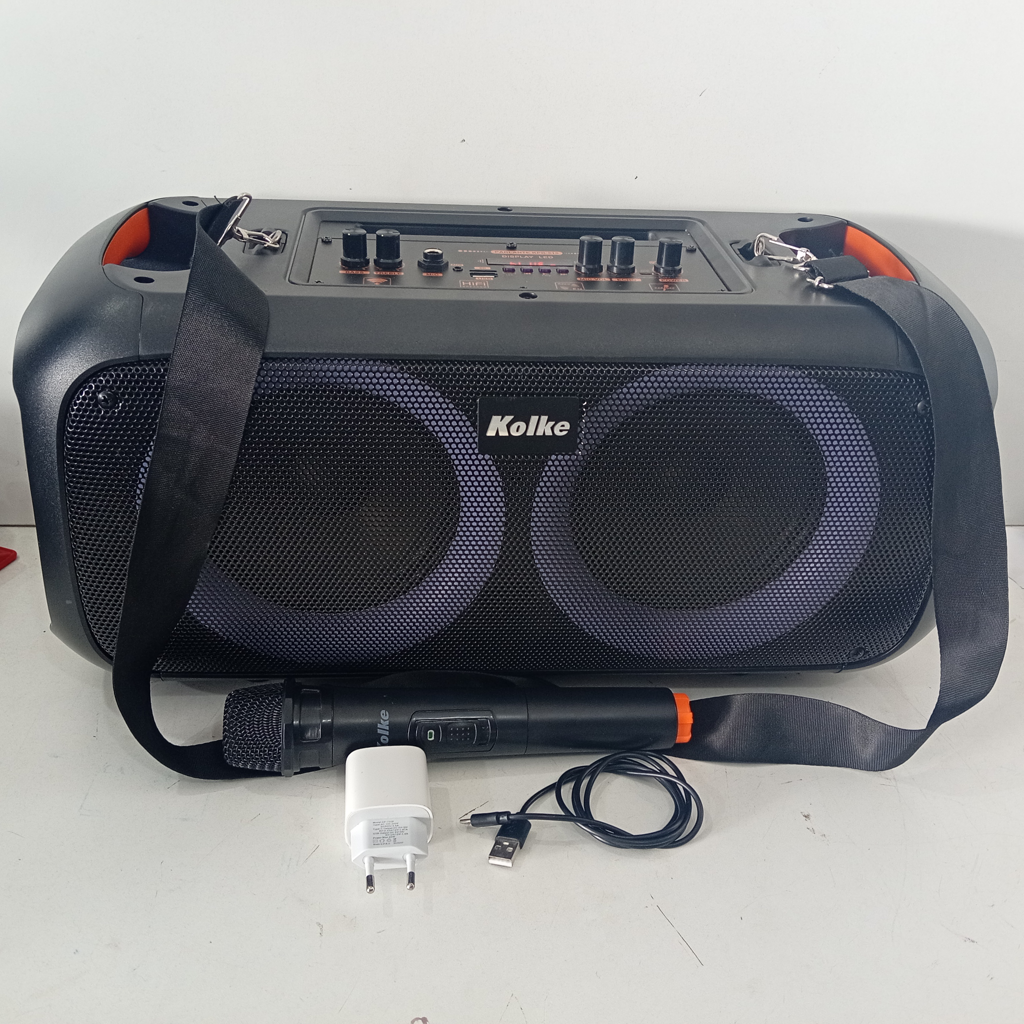 Parlante Portatil Marca Kolke Modelo Kpb-515 Acc Cable UsbMicrofono1 Cuerda