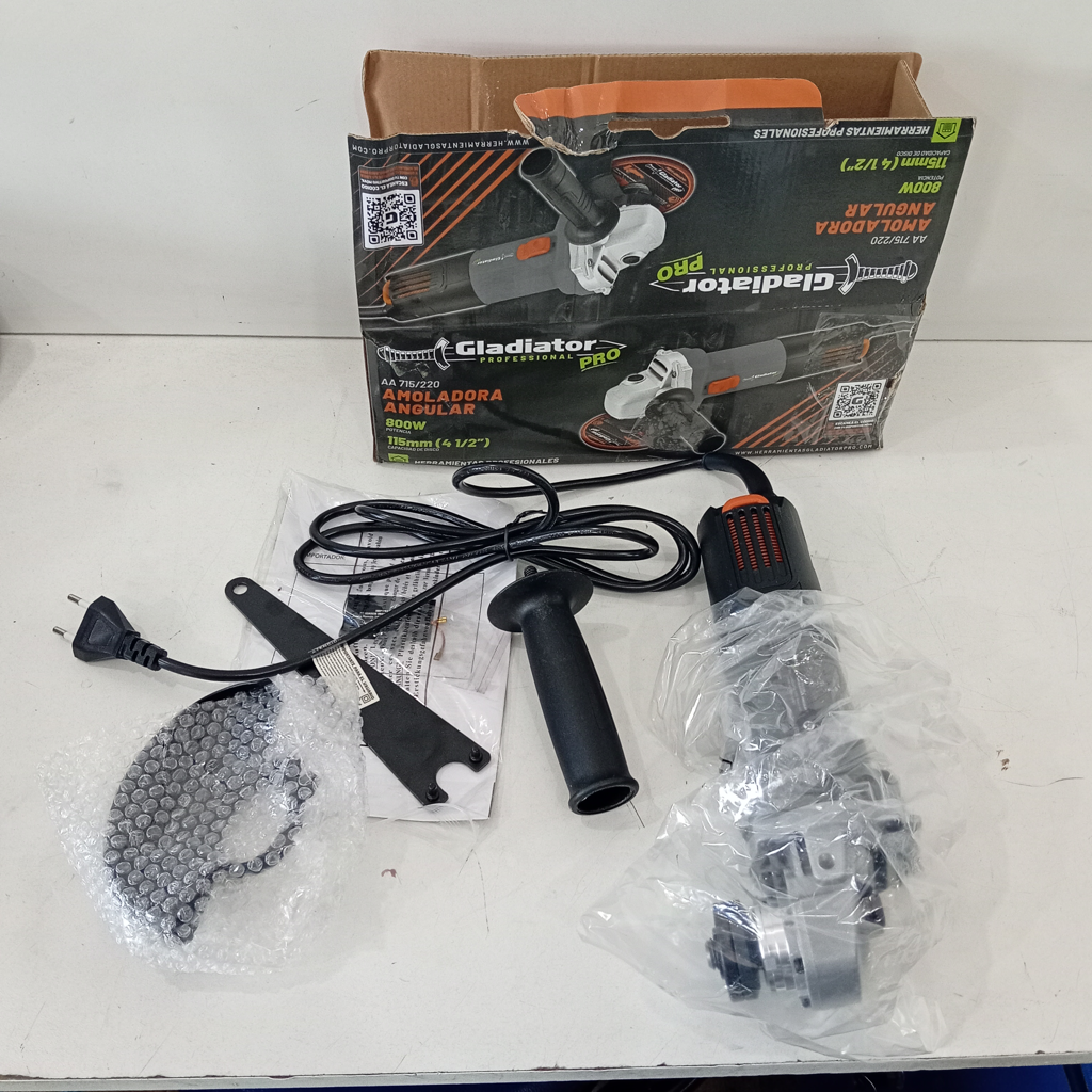 Pulidora Marca Gladiator Pro Modelo Aa 715/220 Tamaño 155mm Nuevo Sin Uso Acc CarbonLlaveProtectorManijaManual