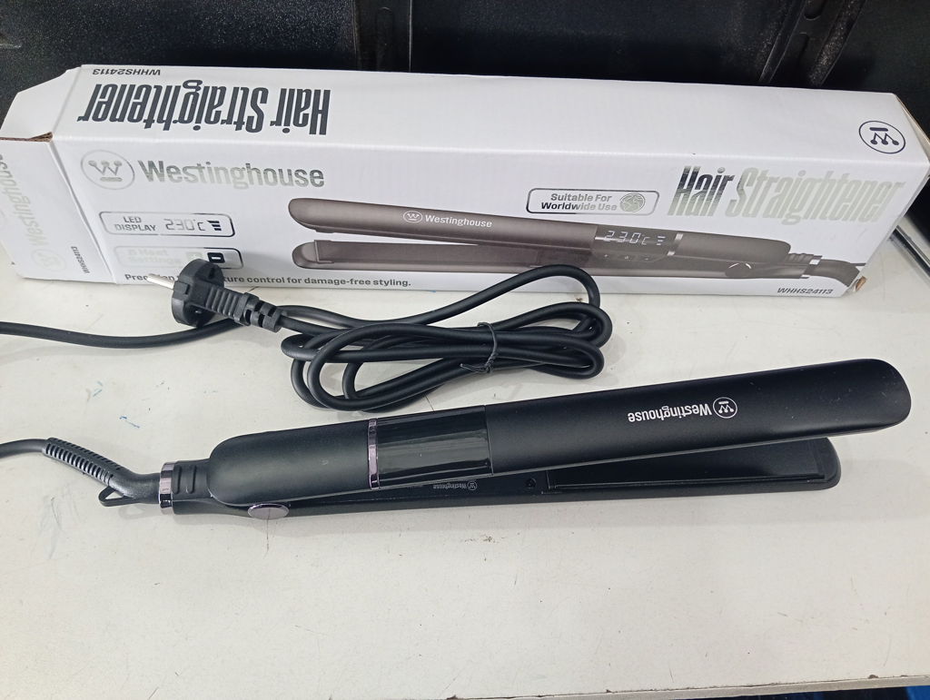 Planchita Para Cabello Marca Westinghouse Modelo Whhs24113 Nuevo Sin Uso Acc En Caja