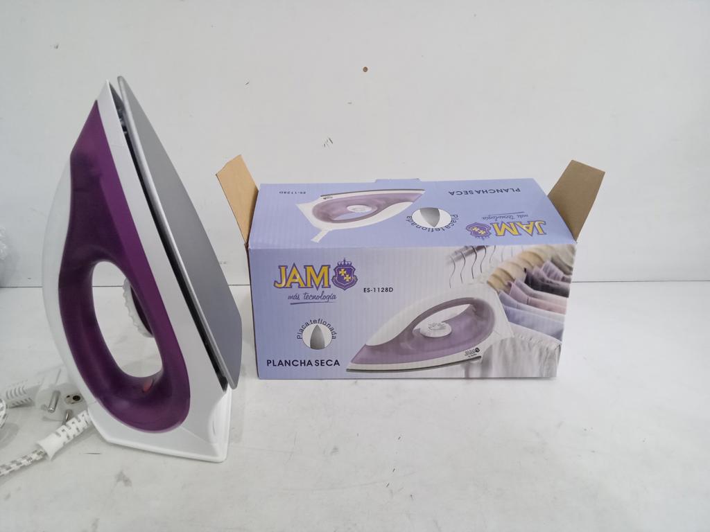 Plancha Electrica Marca Jam Modelo Es-1128d Usado En Buen Estado Acc Con Regulador De Temperatura