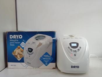Fabricadora De Pan Marca Dayo Modelo Bm12350 Usado En Buen Estado Acc Recipiente De PlasticoCuchara De PlasticoGancho De Metal